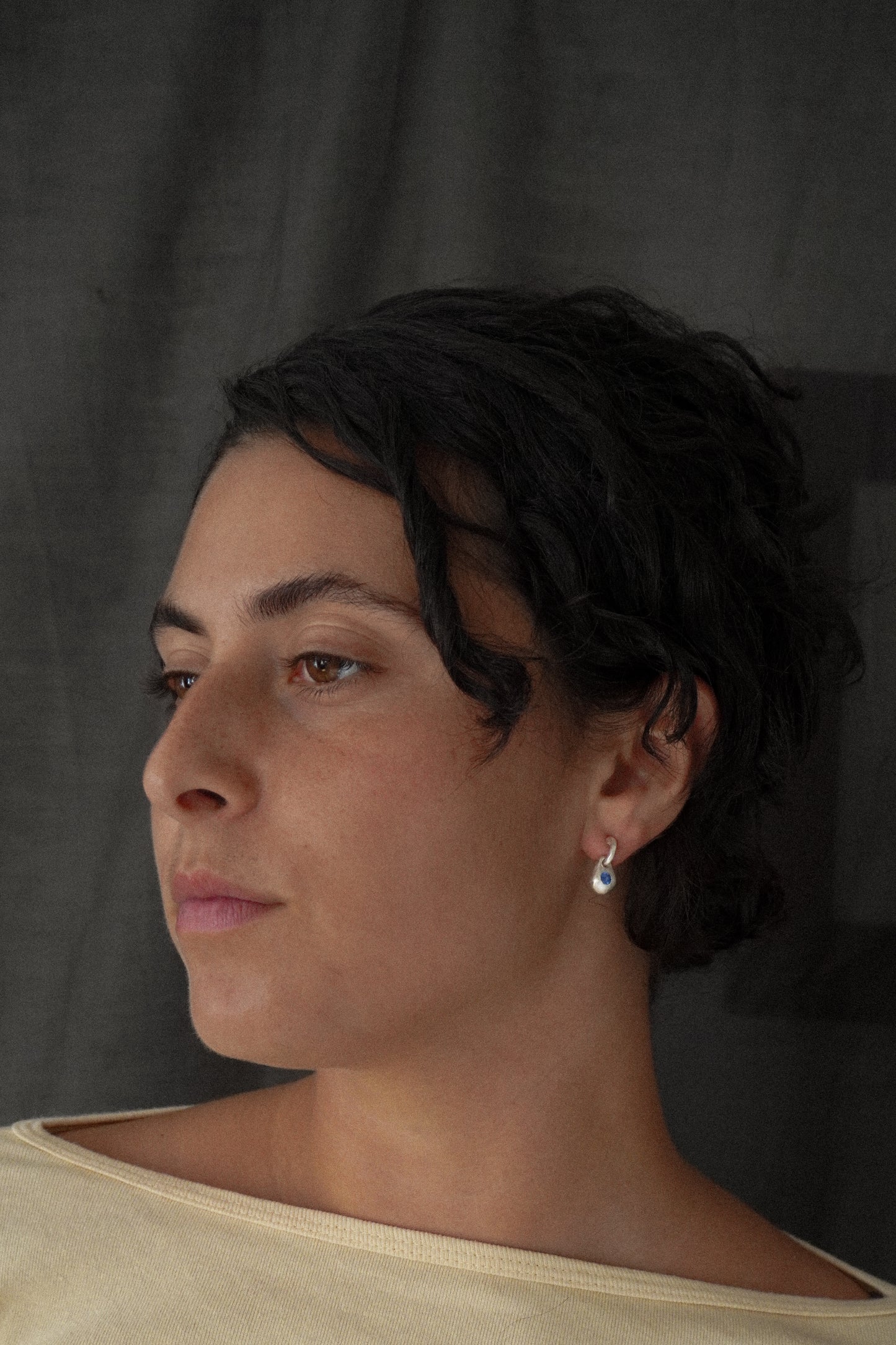 Bosc Drop Earrings- Sapphire Mix