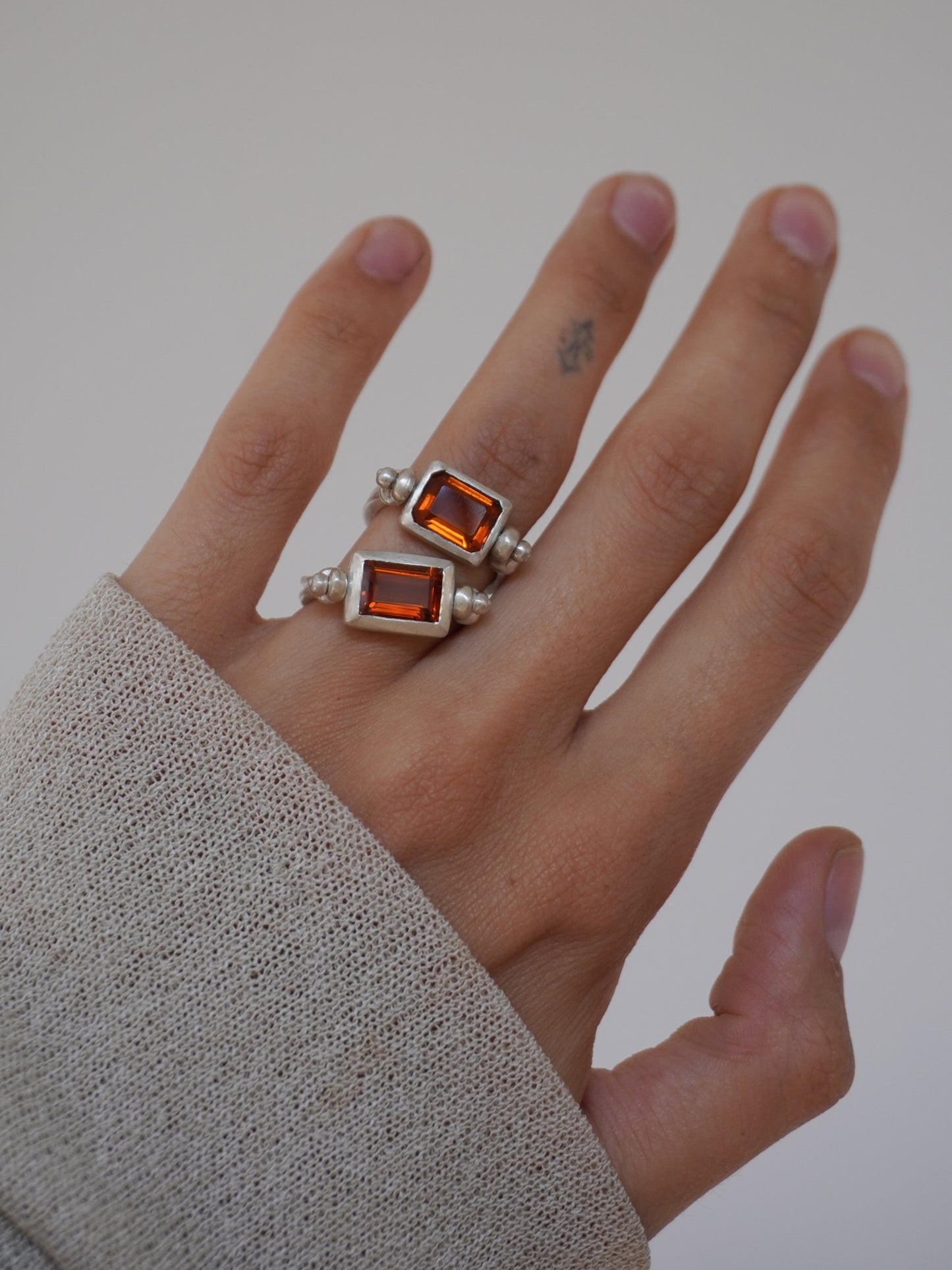 Sling Ring - Madeira Citrine