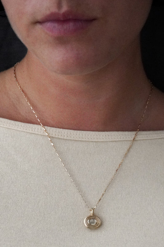 Little Wavelet Pendant ꩜ 14K