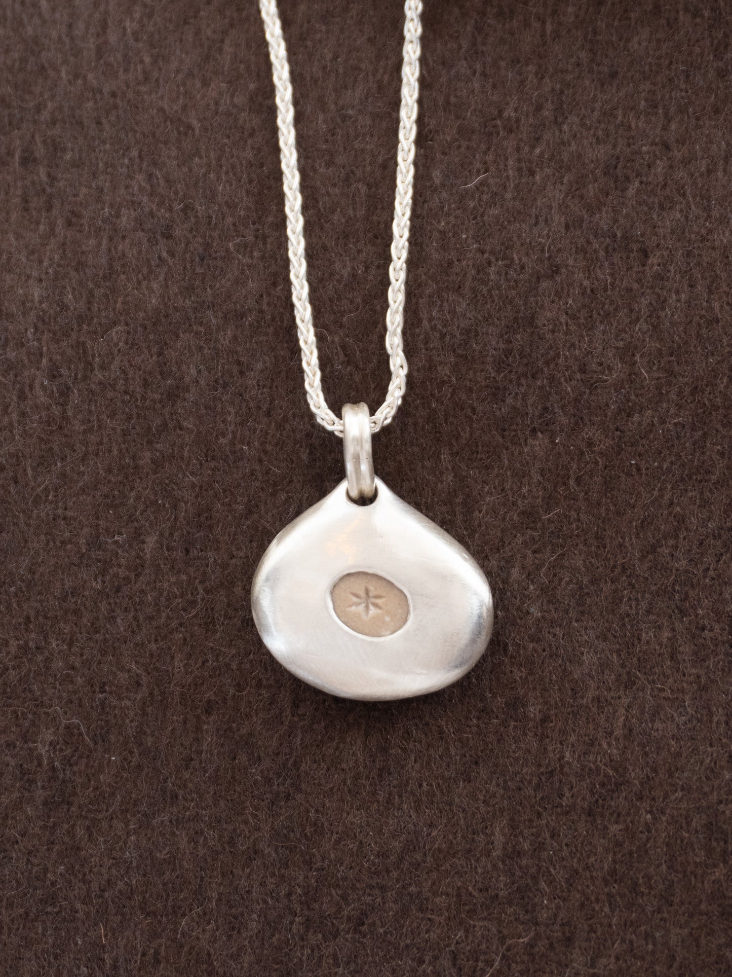 Shooting Star Pebble Pendant