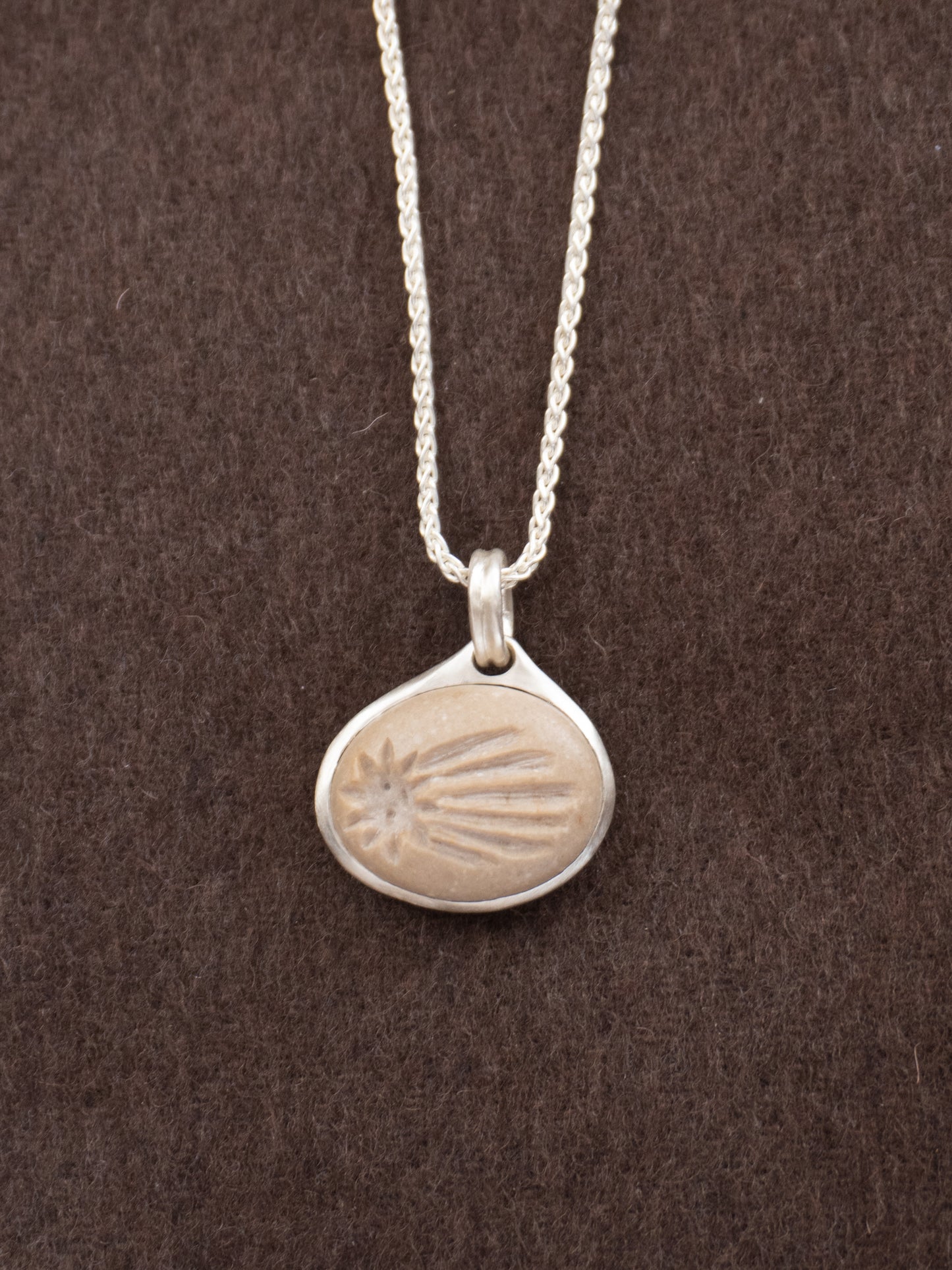 Shooting Star Pebble Pendant